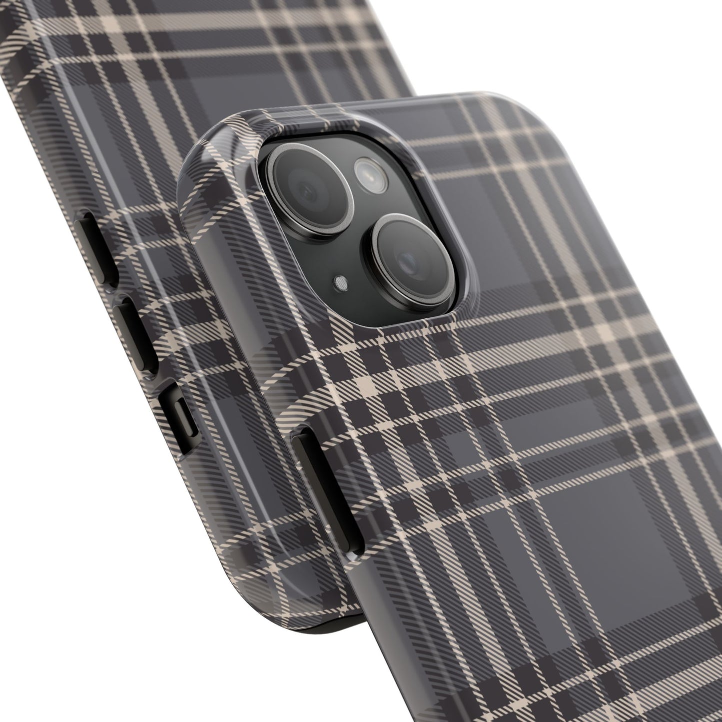 Monochrome Tartan - Tough Phone Case