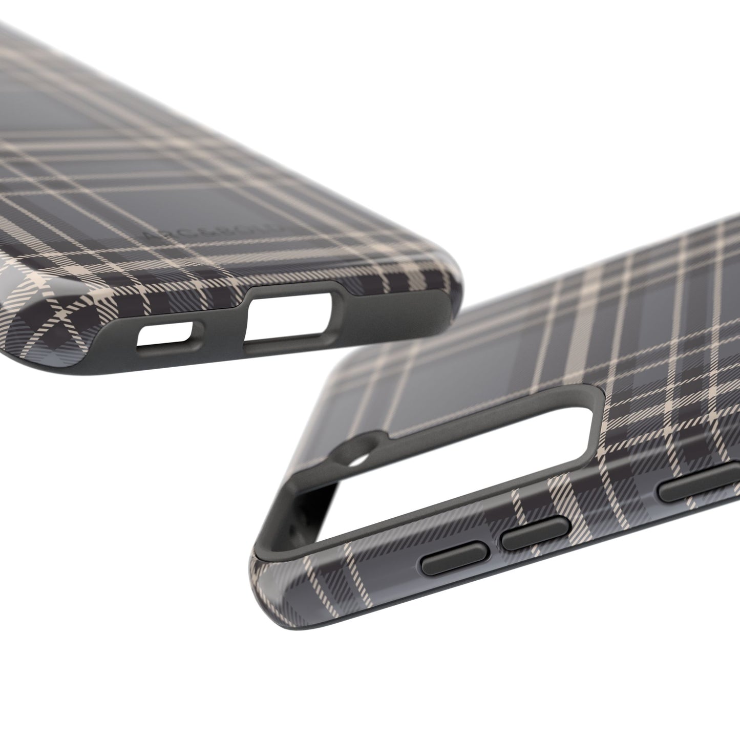 Monochrome Tartan - Tough Phone Case