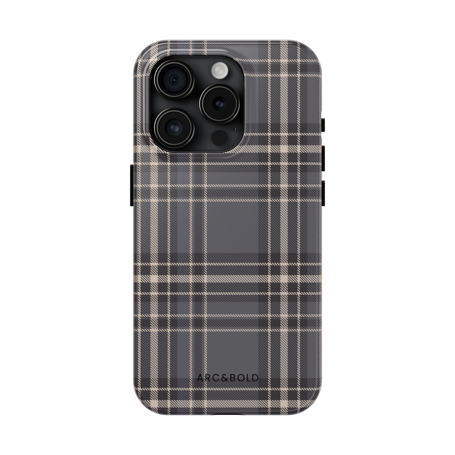 Monochrome Tartan - Tough Phone Case