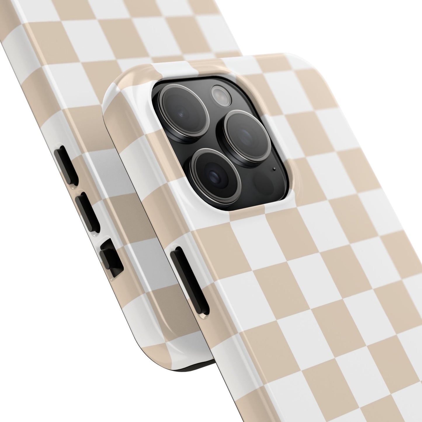 Beige Checker - Tough Phone Case - Arc & Bold